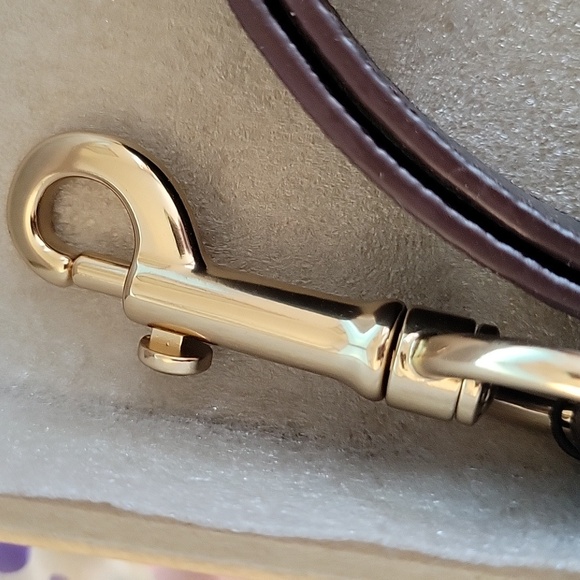 COACH Red and Brown Leather Dog Leash - Picture 2 of 6